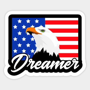 American Dreamer Sticker